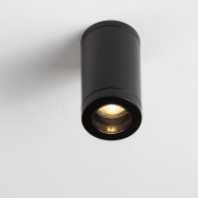 Nova Luce Spot - plafonnier extérieur - Ø 7,6 x 14 cm - IP54 - noir sablé