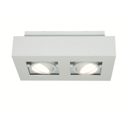 Artdelight Bosco - spot en saillie 2L - 25 x 14 x 8,6 cm - blanc