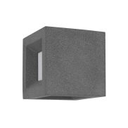 Nova Luce Castro - applique murale d'extérieur - 16 x 16 x 16 cm - IP65 - gris