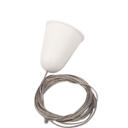 Maxlight - câble de suspension pour rails 3F - 500 cm - blanc