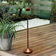 Nova Luce Arion - lampe de jardin - Ø 11 x 50 cm - 4W LED inclus - IP65 - corten