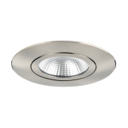Integral LED Lux Ultra Slim - spot à encastrer - Ø 83 mm, Ø 65 mm encastrable - 6,5W LED dimmable inclus - nickel satiné
