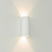 Artdelight Brody2 - applique murale - 7,2 x 7,2 x 18 cm - 2 x 4W LED dimmable inclus - IP54 - blanc