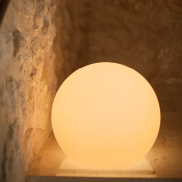 New Garden Buly 60 - boule lumineuse avec câble - Ø 60 x 55 cm - 7W LED inclus - citron vert translucide