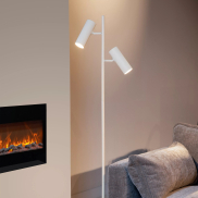 Lucide Clubs - lampadaire - Ø 22 x 140 cm - blanc