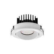 Nova Luce Blade - spot à encastrer - Ø 90 mm, Ø 80 mm à encastrer - 12W LED inclus - IP65 - blanc