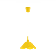 Nova Luce Udine - lampe suspendue - Ø 25 x 100 cm - jaune