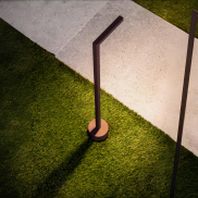 Nova Luce Pipe - lampe de jardin - 11 x 64,5 cm - 5W LED inclus - IP65 - corten