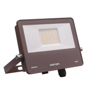 Century Italia Porteo CCT - spot - 20,3 x 22,4 x 3,6 cm - 40W LED inclus - couleur de lumière réglable - IP65 - brun