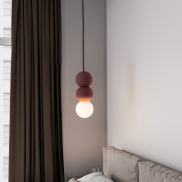 Nova Luce Zero - lampe suspendue - Ø 8 x 115 cm - rouge