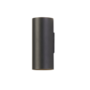 Searchlight Round - applique murale - Ø 6,5 x 15,4 cm - noir