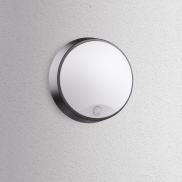 Century Italia Forma - plafonnier et applique murale - Ø 21,4 x 8 cm - 14W LED inclus - avec détecteur de mouvement - couleur de lumière réglable - IP54 - blanc et noir