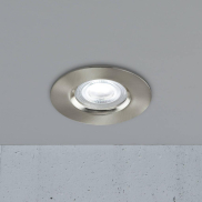 Nordlux Smart Don - spot encastré - éclairage intelligent - Ø 85 mm, Ø 72 mm encastré - 4,7W LED inclus - IP65 - nickel brossé