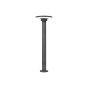 Nova Luce Suite - lampe de jardin - Ø 18 x 60 cm - 12W LED inclus - IP54 - gris foncé