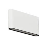 Century Italia Forma - applique murale extérieure - 17,5 x 2,9 x 9 cm - 12W LED inclus - couleur de lumière réglable - IP54 - blanc