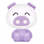 Zuma Line Animals Piglet - lampe de table - 19,5 x 25,5 cm - 3W dimmable LED inclus - voilet