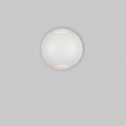 Nova Luce Passo - applique murale extérieure - Ø 12 x 4 cm - 4W LED inclus - IP65 - blanc sablé