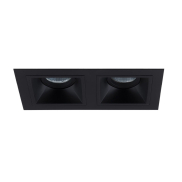 Maxlight Hit - spot encastrable 2L - 215 x 115 mm, 195 x 95 mm encastrable - noir