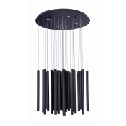 Maxlight Organic - lampe suspendue - Ø 62 x 180 cm - 33 x 1W + 4 x 3W LED dimmable inclus - noir