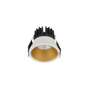 Nova Luce Luela - spot encastré - Ø 85 mm - taille d'encastrement 75 mm - 13W LED inclus - blanc et or - 3000K