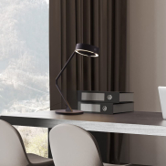 Nova Luce Afi - lampe à poser - Ø 25 x 57 cm - 23W dimmable LED inclus - noir