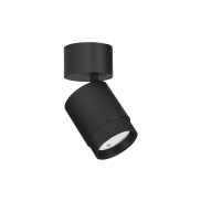 Nova Luce Spectre - spot en saillie - Ø 6,5 x 12 cm - 10W LED inclus - faisceau réglable - noir