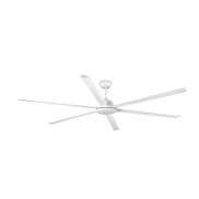 Faro Rotterdam 25 XXL - ventilateur de plafond avec lumière et télécommande - Ø 250 cm - 32W LED inclus - blanc mat