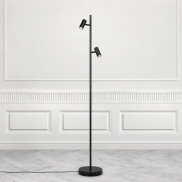 Nordlux Omari - lampadaire - 3 x 20 x 141 cm - 3 niveaux de gradation - 2x 3,2W LED inclus - noir