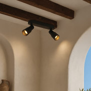 VK Lighting Iluma - applique et plafonnier - 27 x 12,8 x 6 cm - noir