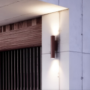Nova Luce Torrin - applique murale extérieure - Ø 4,5 x 23 x 7,5 cm - 6W LED inclus - IP65 - corten