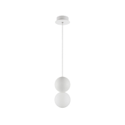 Nova Luce Zero - lampe suspendue - Ø 10 x 120 cm - blanc