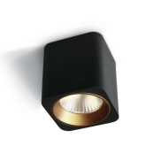 ONE Light Chill Out LED Cylinders - spot en saillie 1L - 6 x 6 x 6,5 cm - 7W dimmable LED inclus - noir