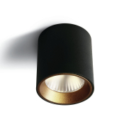 ONE Light Chill Out LED Cylinders - spot en saillie 1L - Ø 6 x 6,5 cm - 7W LED dimmable inclus - noir