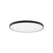Nova Luce Perfect Profile - plafonnier - Ø 100 x 10 cm - 120W LED dimmable inclus - noir