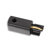 Maxlight Track - borne d'alimentation (droite) pour rails - 96 x 21,5 x 32,5 cm - noir