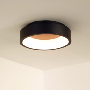 Lucide Talowe - plafonnier - Ø 30 x 8 cm - 20W LED dimmable inclus - noir