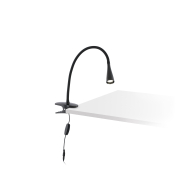 Faro Lena - lampe à pince - 6 x 38 x 37 cm - 3W LED inclus - noir mat