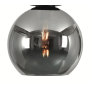 Artdelight Marino - abat-jour en verre - Ø 25 cm - titan