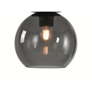 Artdelight Marino - abat-jour en verre - Ø 20 cm - fumé