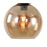 Artdelight Marino - abat-jour en verre - Ø 25 cm - ambre