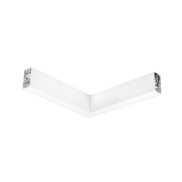 Nova Luce Dido - profilé lumineux linéaire - 34,5 x 3,8 x 7 cm - 20W LED inclus - blanc - couleur de lumière blanc chaud