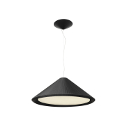 Faro Saigon-in - lampe suspendue - Ø 70 x 27,5 cm - noir mat