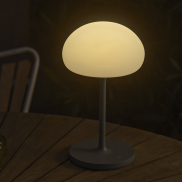 Nordlux Sponge On A Stick - lampe de table d'extérieur à piles - Ø 20 x 35 cm - IP44 - gris