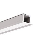 KLUS Larko - profilé LED encastré - 4,62 x 2,45 cm - argent anodisé