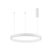 Nova Luce Motif - lampe suspendue - Ø 80 x 120 cm - 48W LED dimmable inclus - blanc sable