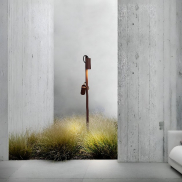 Nova Luce Darma - lampe de jardin - Ø 10,5 x 122 cm - 13W LED inclus - IP65 - corten