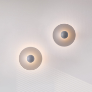Nova Luce Edem - applique murale - Ø 25 x 11 cm - 9W LED inclus - bleu gris