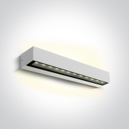 ONE Light Linear Outdoor Series Double Sided - applique murale - 38 x 7,6 x 6,6 cm - 2 x 10W LED inclus - IP65 - blanc