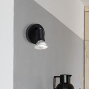 Nova Luce Lup - spot en saillie 1L - 8 x 6,7 x 10,9 cm - noir satiné