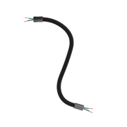 Creative Cables - Tube flexible recouvert de textile - 30 cm - noir